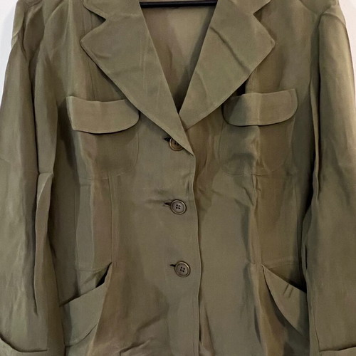 DKNY women's utility blazer, size 10, green
