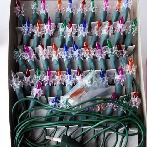 Christmas star-shaped colorful lights 50 Light Set new