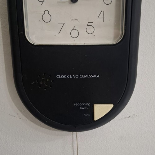 Twin Bird Clock & Voice Message wall clock like new, 1980s vintage