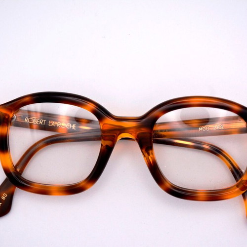 Robert La Roche Mod 288 glasses brown, new vintage 80s