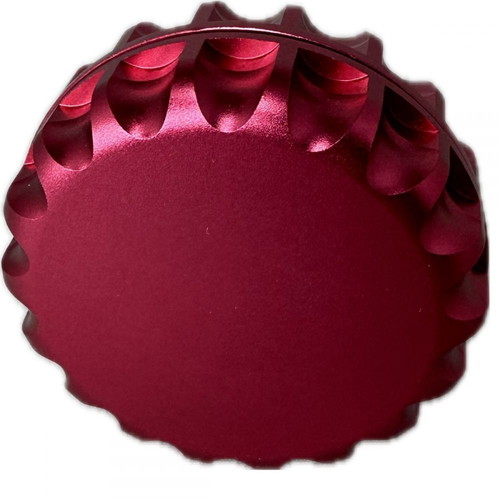 Metal grinder 60x28mm one-chamber magnetic red new