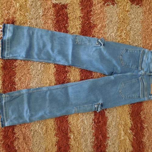 Παιδικό παντελόνι cargo jeans Zara σαν καινούργιο, μπλε, 164 cm
