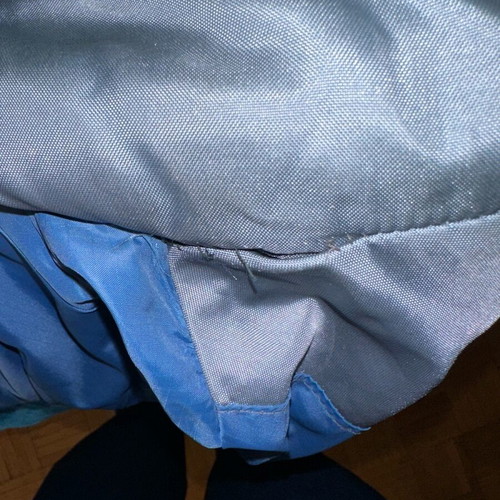 Converse All Star Puffer Jacket used, blue and grey, men's L/XL