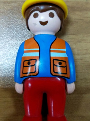 Φιγούρα Playmobil εργάτης σειρά 123 μεταχειρισμένη