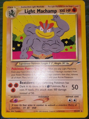 Light Machamp Pokémon card used (NDE 25)