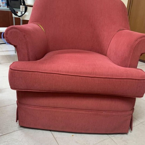 4-Seater Sofa and 2 Armchairs used, dimensions 230x90 and 90x90 cm