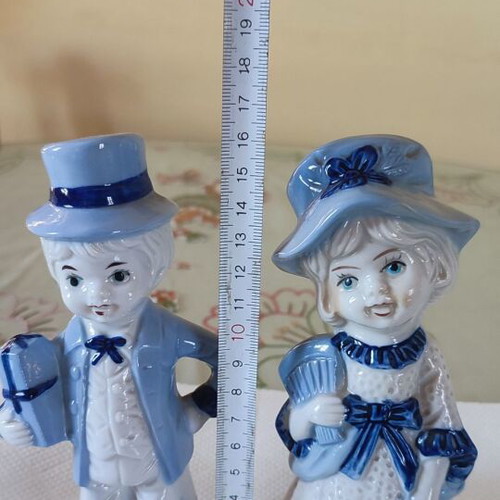 Vintage porcelain figurines Victorian couple