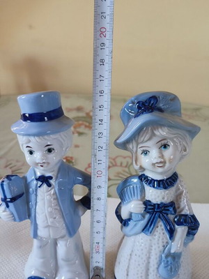 Vintage porcelain figurines Victorian couple