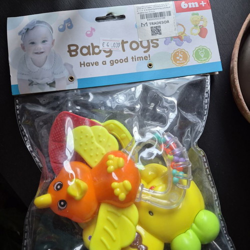 Baby toy rattle and teether new