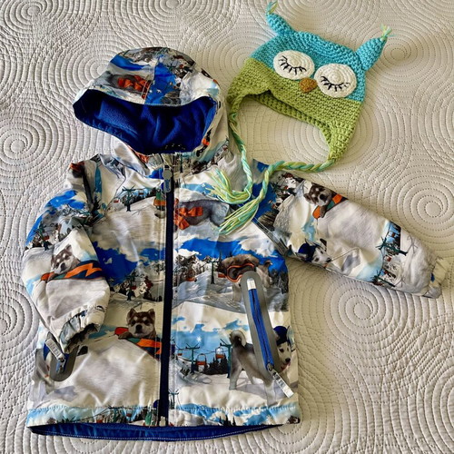Next toddler jacket size 92 cm with hat