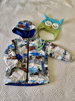 Next toddler jacket size 92 cm with hat