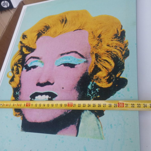 Pop Art Canvas Print Marilyn Monroe used, Andy Warhol style