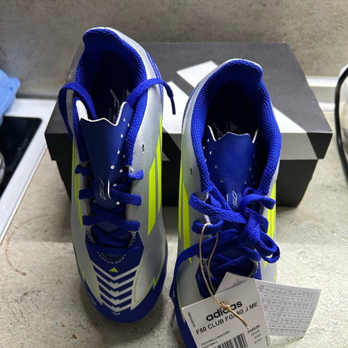 Messi L. Adidas F50 kids football shoes new size 32 blue