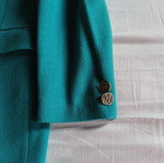 Handmade turquoise jacket like new, tailored