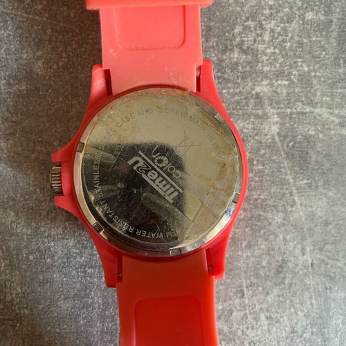 Time2U wristwatch used, red, waterproof