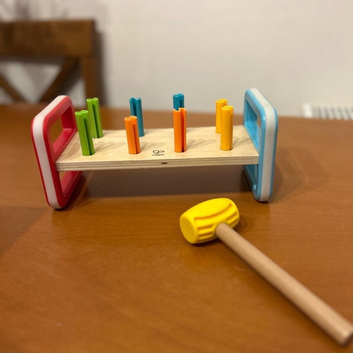 Wooden Rainbow Pounder set like new