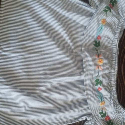 Sam 0 13 girl shirt size 140 used, white and blue