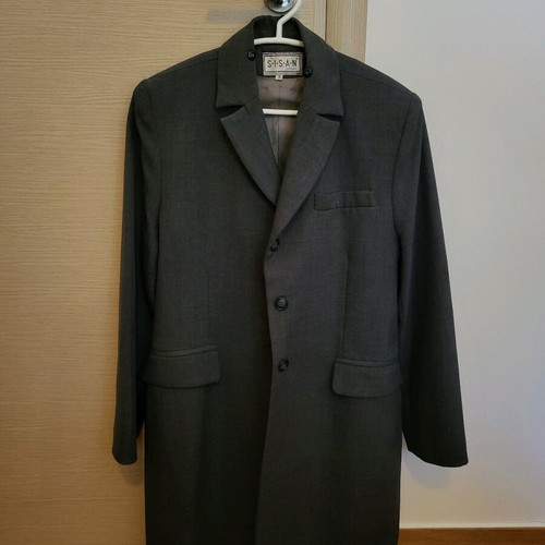 Sisan gray long women's jacket like new, size M