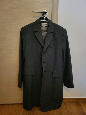 Sisan gray long women's jacket