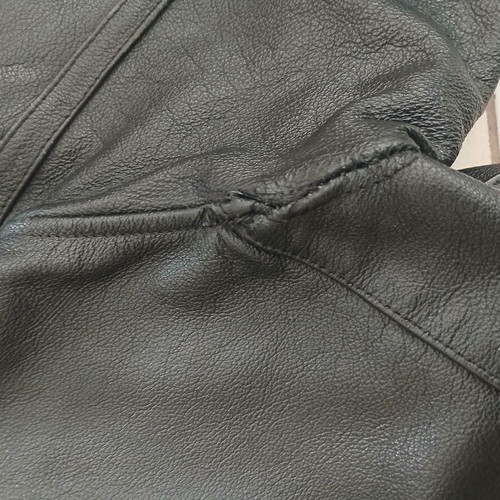 Bering leather jacket used, black, size M