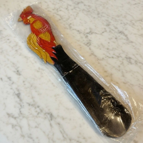 Vintage Shoe Horn in Rooster Shape New Red-Yellow