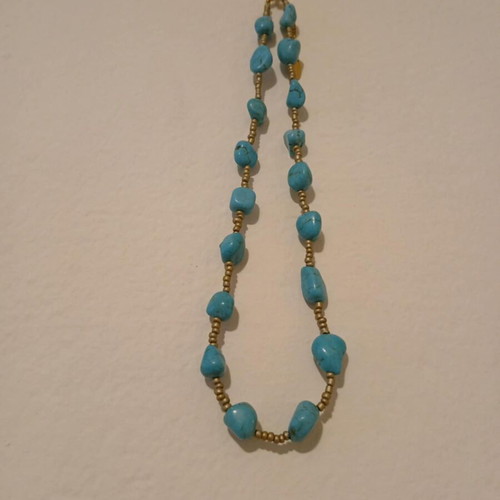 Summer necklace like new, turquoise