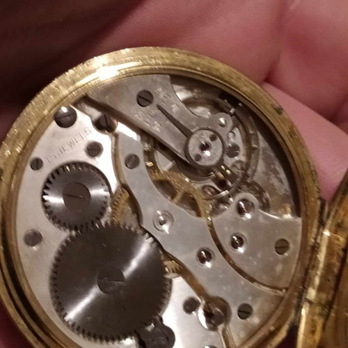 Tempo pocket watch used, vintage Swiss Art Deco 1920/30's