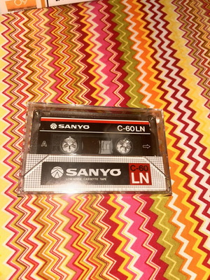 Sanyo C-60LN cassette tape sealed, made in Japan, circa 1975
