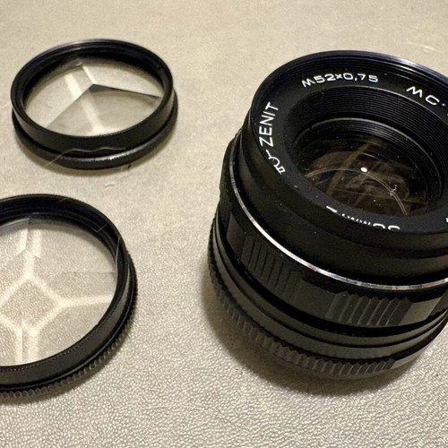 Helios 44M-4 58mm f2 lens with rare Soviet prism effects used