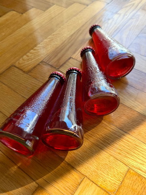 Campari Soda vintage set of 4 decorative bottles