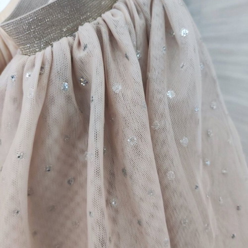 H&M tulle skirt like new, beige and silver, for ages 6-7