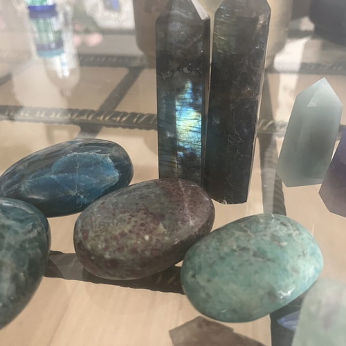 Natural Crystal Collection like new with diverse minerals and shapes