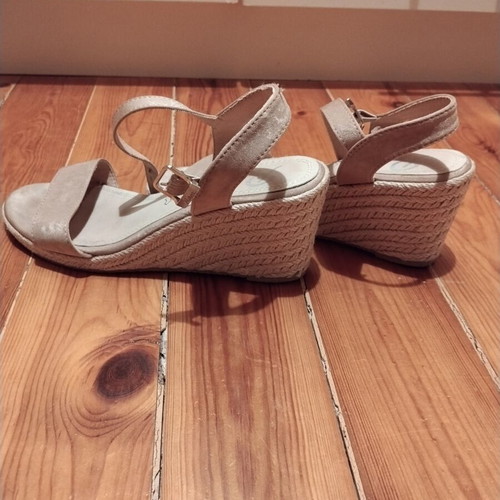 Parex beige platform espadrille sandals