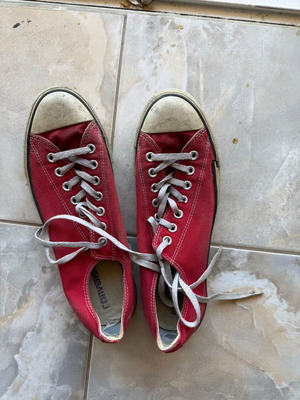 Converse All Star παπούτσια μεταχειρισμένα, κόκκινα, μέγεθος 42.5, low top
