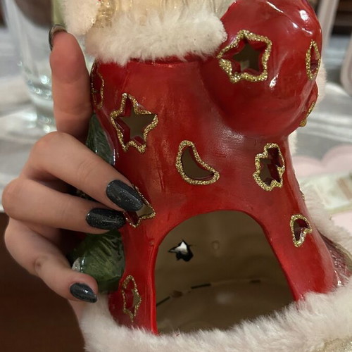 Christmas decoration like new with space for candle