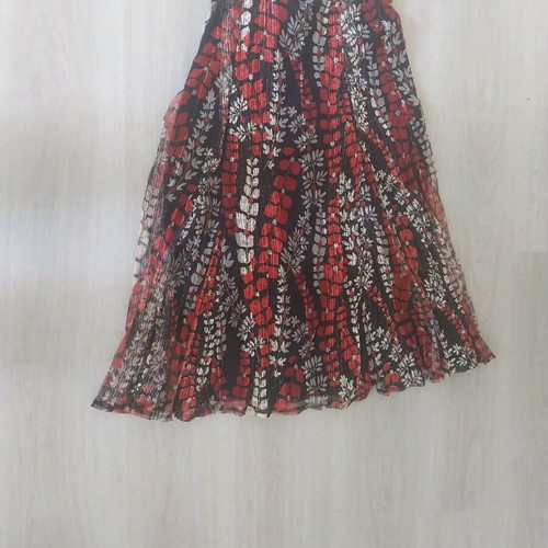 Marks & Spencer skirt with elastic waist like new, black and multicolor XXL