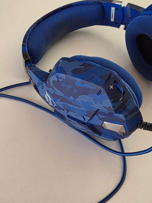 Trust GXT 322C Carus Gaming Headset, blue camouflage