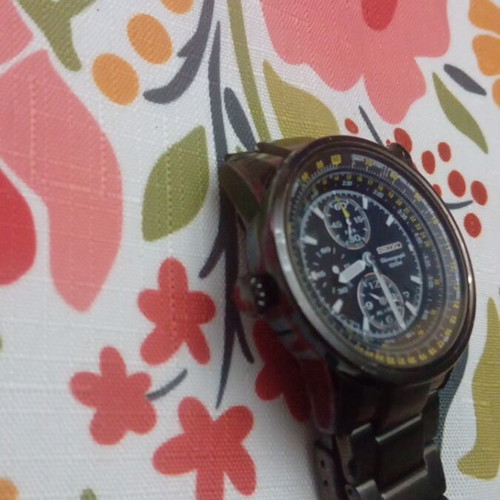 Seiko Flightmaster 7T62-0HM0 ανδρικό ρολόι σαν καινούργιο, μαύρο
