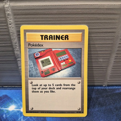 Pokemon Trainer Pokedex Card 87/102 Base Set 1999 used