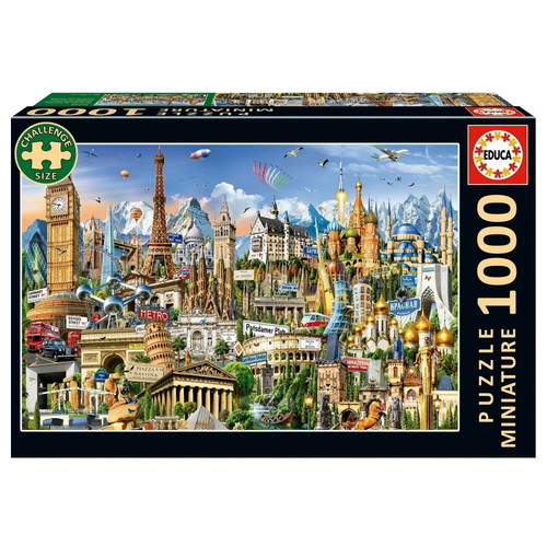 Puzzle 2D Symbols Of Europe 1000 pieces new