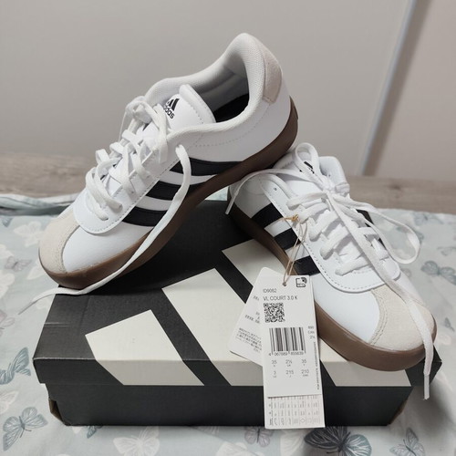 Adidas VL Court 3.0 women's sports shoes, white beige