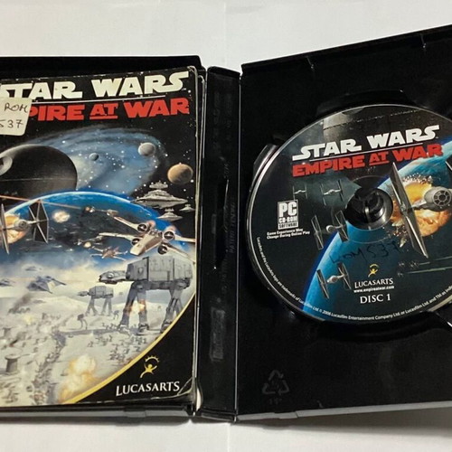 Star Wars Empire At War PC game used, complete double CD case