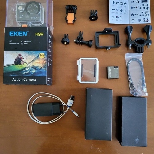 Eken H9R Action Camera 4K Ultra HD underwater used with case and Wi-Fi