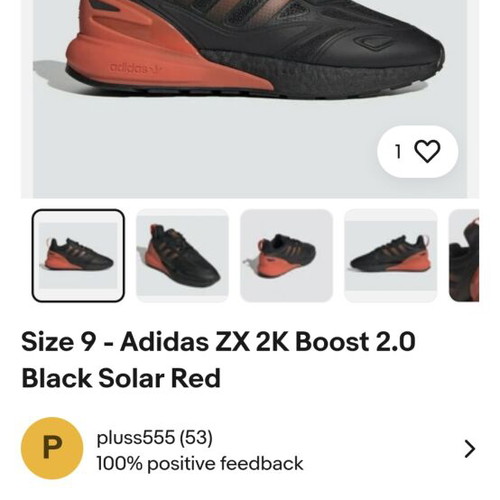 Adidas Originals ZX 2K Boost 2.0 Sneakers New Eu48 Black Orange