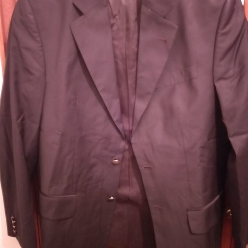 Men's navy blazer jacket size 48 Italian tailoring