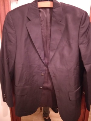 Men's navy blazer jacket size 48 Italian tailoring