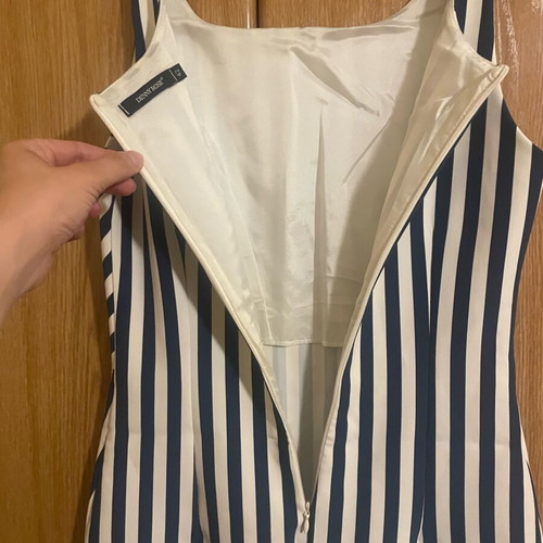 Denny Rose summer midi dress like new, striped blue and white, small/medium