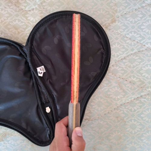 Ping Pong Racket with Butterfly Primorac Wood and Tenergy 80 Rubbers Like New