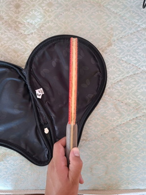 Ping Pong Racket with Butterfly Primorac Wood and Tenergy 80 Rubbers Like New