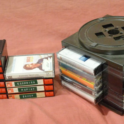 Cassette tapes used, pack of 57 Greek and foreign songs